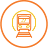 train icon orange
